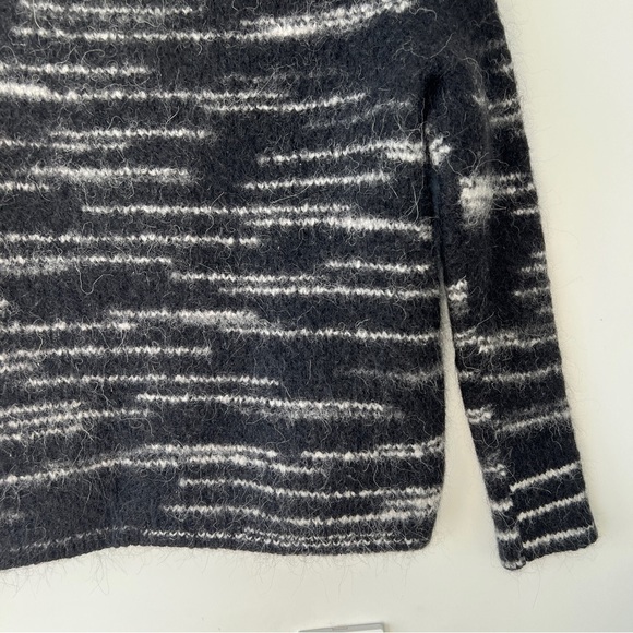 Banana Republic Spacedye Rib T Alpaca Wool Blend Pullover Turtleneck Sweater - Picture 5 of 11